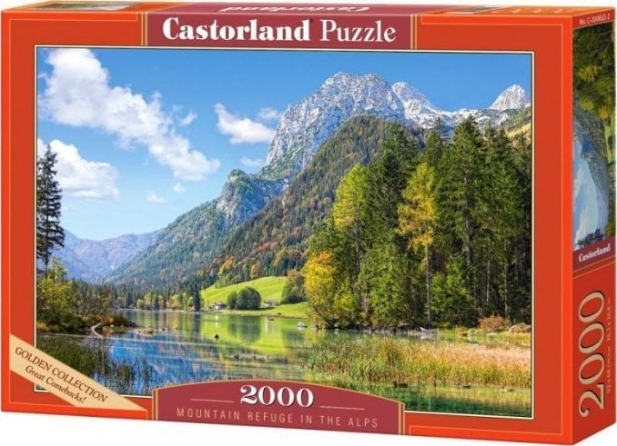 Castorland Puzzle 2000 Refugiu montan din Alpi CASTOR