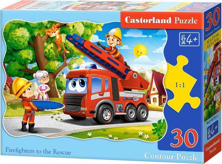 Puzzle 30 piese Firefighters to the Rescue Castorland 3792
