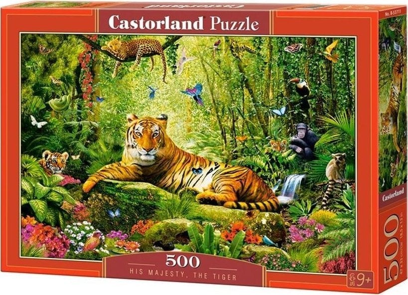 Castorland Puzzle 500 Majestatea Sa, Tigrul CASTOR