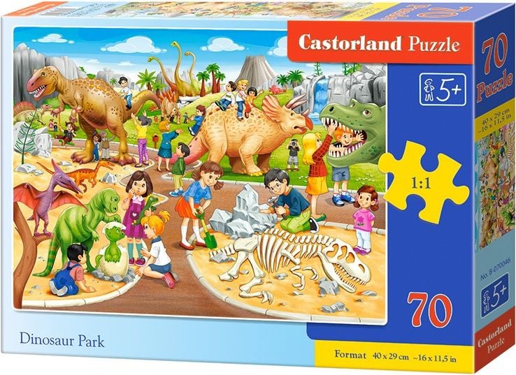 Castorland Puzzle 70 de piese - Parcul Dinozaurilor (070046)