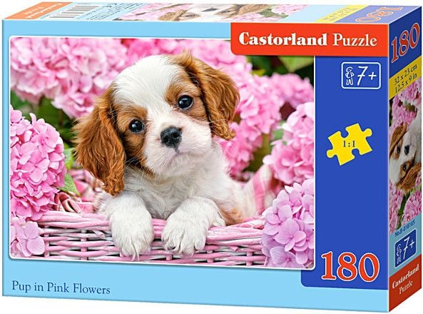 Castorland Puzzle Puppy in roz 180 de piese (018185)