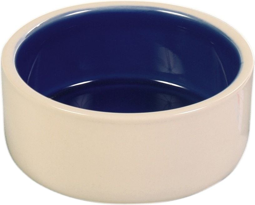 Castron Trixie Ceramica 0.3l/12cm, Crem/Albastru 2450