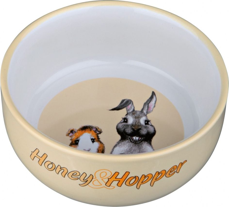 Castron Trixie Honey & Hopper ceramica pentru rozatoare 250 ml/ø 11 cm 60808