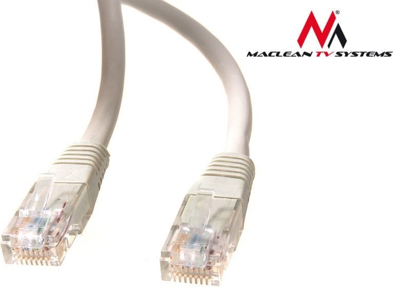 Cat6 UTP patch cord plug-dop gri 0,5m Maclean (MCTV-654)