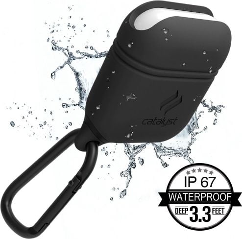 Catalizator Case pentru AirPods | IMPERMEABIL | negru