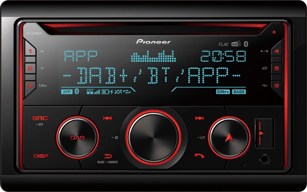 Pioneer AVH-Z5200DAB, reproductor multimedia táctil de 6.8, 2-DIN, Apple  CarPlay, Android Auto, Radio, Bluetooth