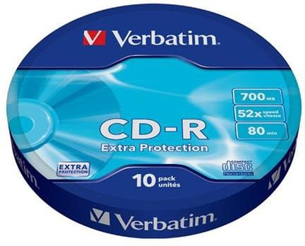 CD-R Verbatim, 700MB, 52x, 10 buc