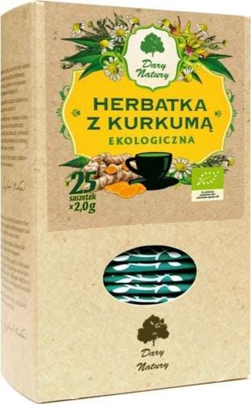 Ceai de turmeric BIO Dary Natury, 25 pliculete, 50 g