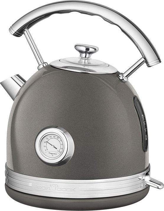 Ceainic retro Proficook WKS 1192, Inox, 1.7 l, 2200 W, Gri