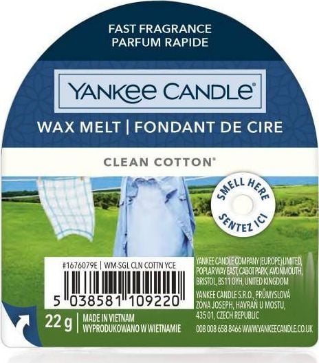 Ceara Parfumata Clean Cotton, Yankee Candle