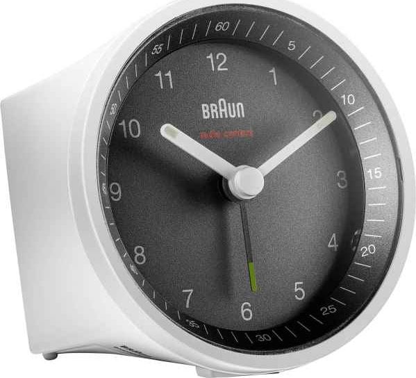 Ceas cu alarmă cuarț Braun BC 07 WB-DCF alb (67020)
