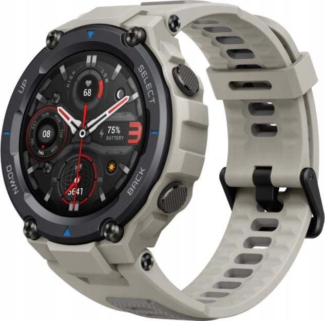 Ceas inteligent Amazfit T-Rex Pro Desert Grey Beige (W2013OV3N)