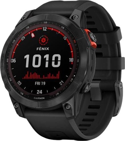 Smartwatch - Ceas Smartwatch Garmin Fenix 7 Solar, 47 mm, Slate Gray/Black