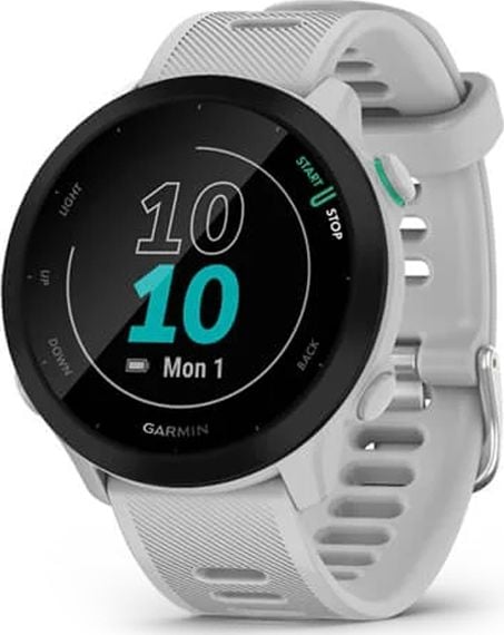 Ceas Smartwatch Garmin Forerunner 55, Whitestone