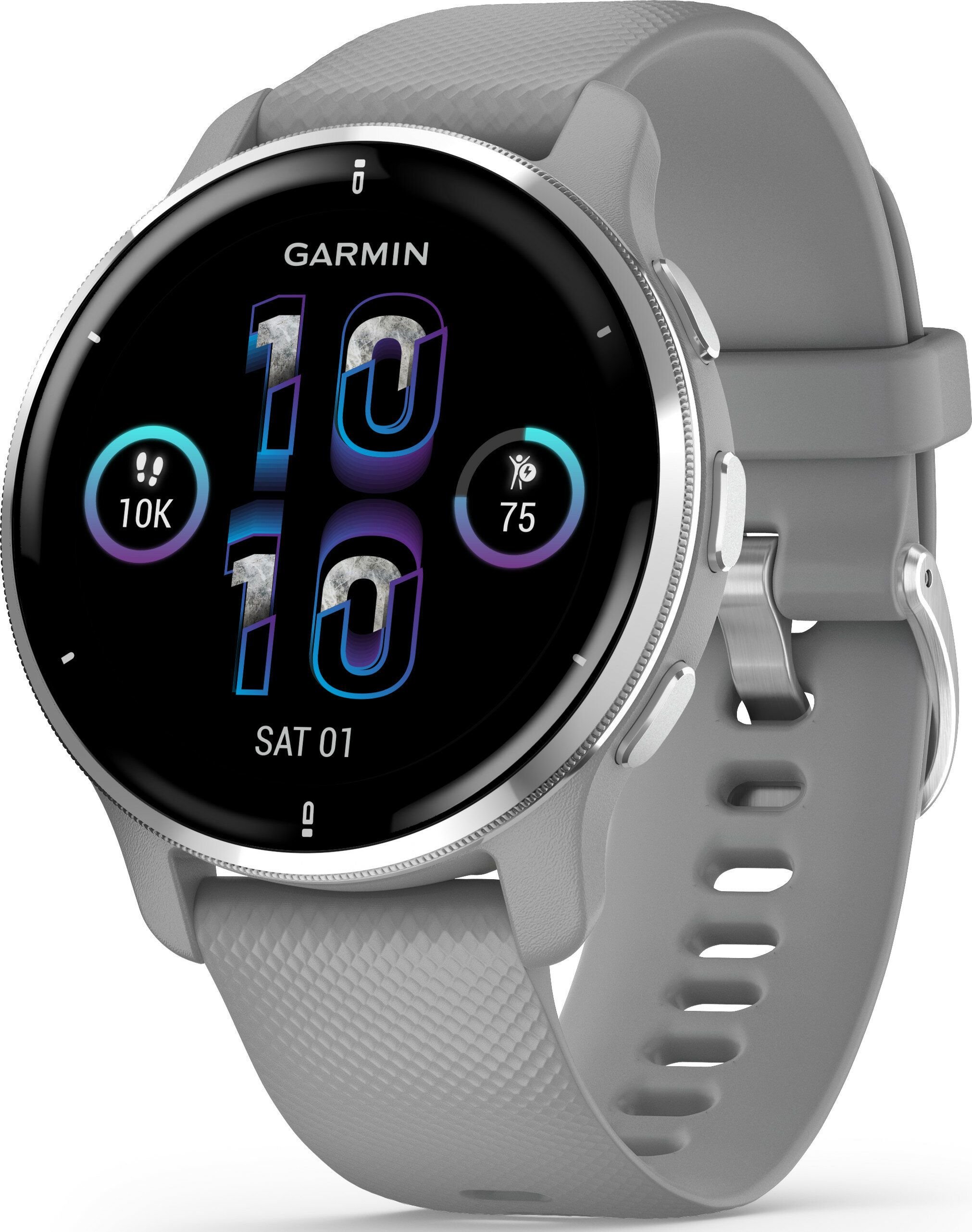 Smartwatch - Ceas Smartwatch Garmin Venu 2 Plus, Powder Gray/Silver