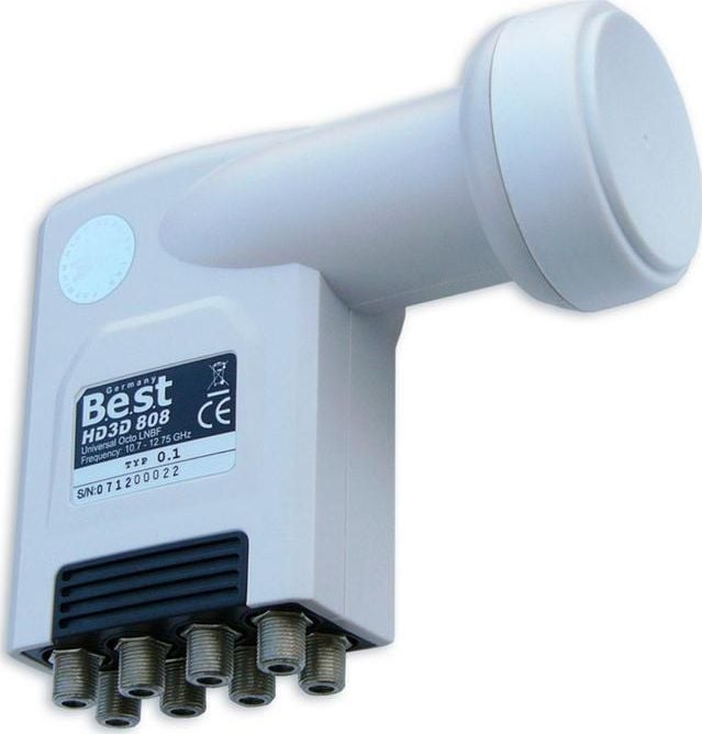 Cel mai bun satelit LNB Octo BEST HD3D 808 0,1 dB