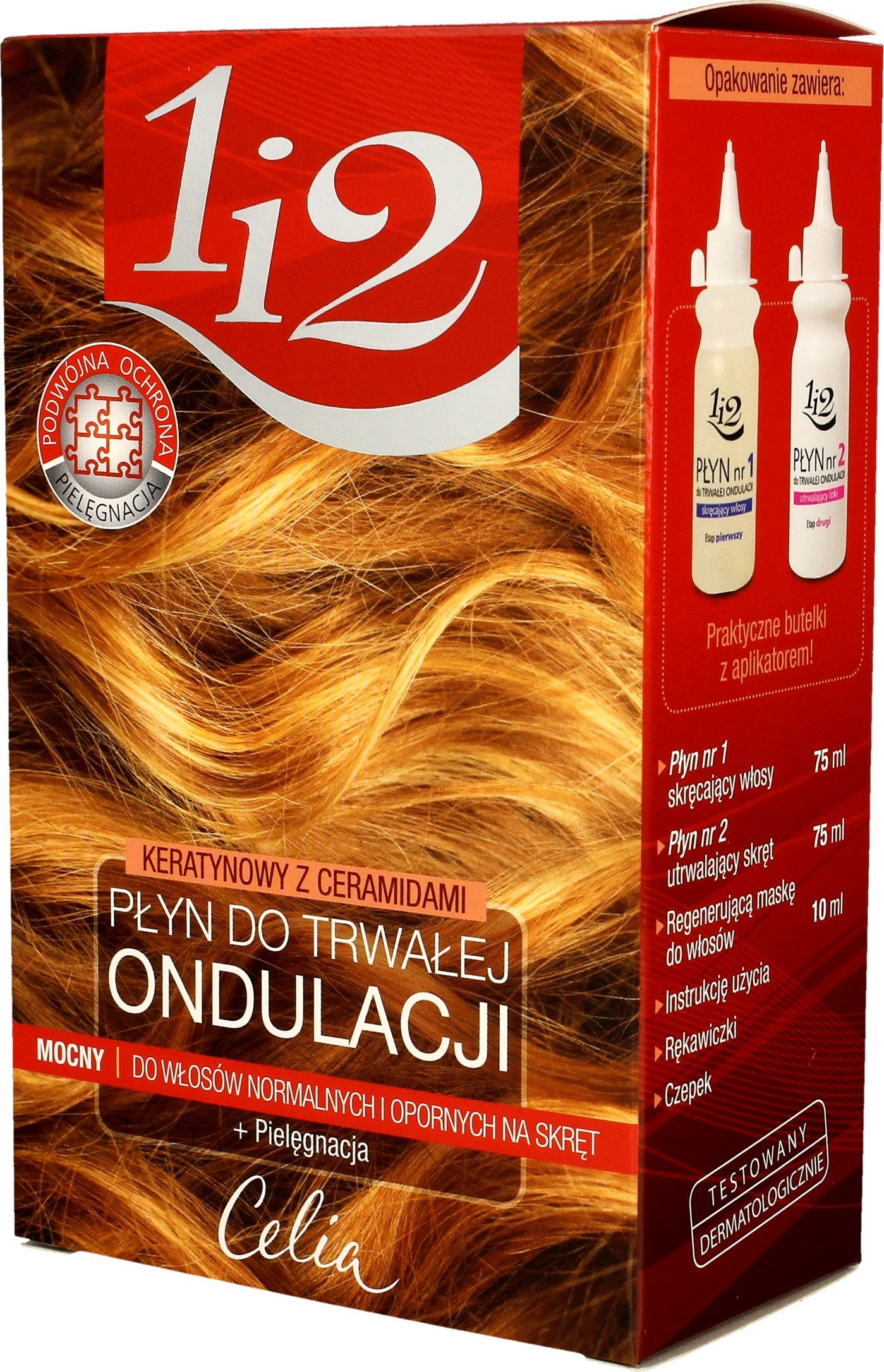 Celia 1i2 Pentru keratină lichid permanent de păr cu ceramide - mocny1op.