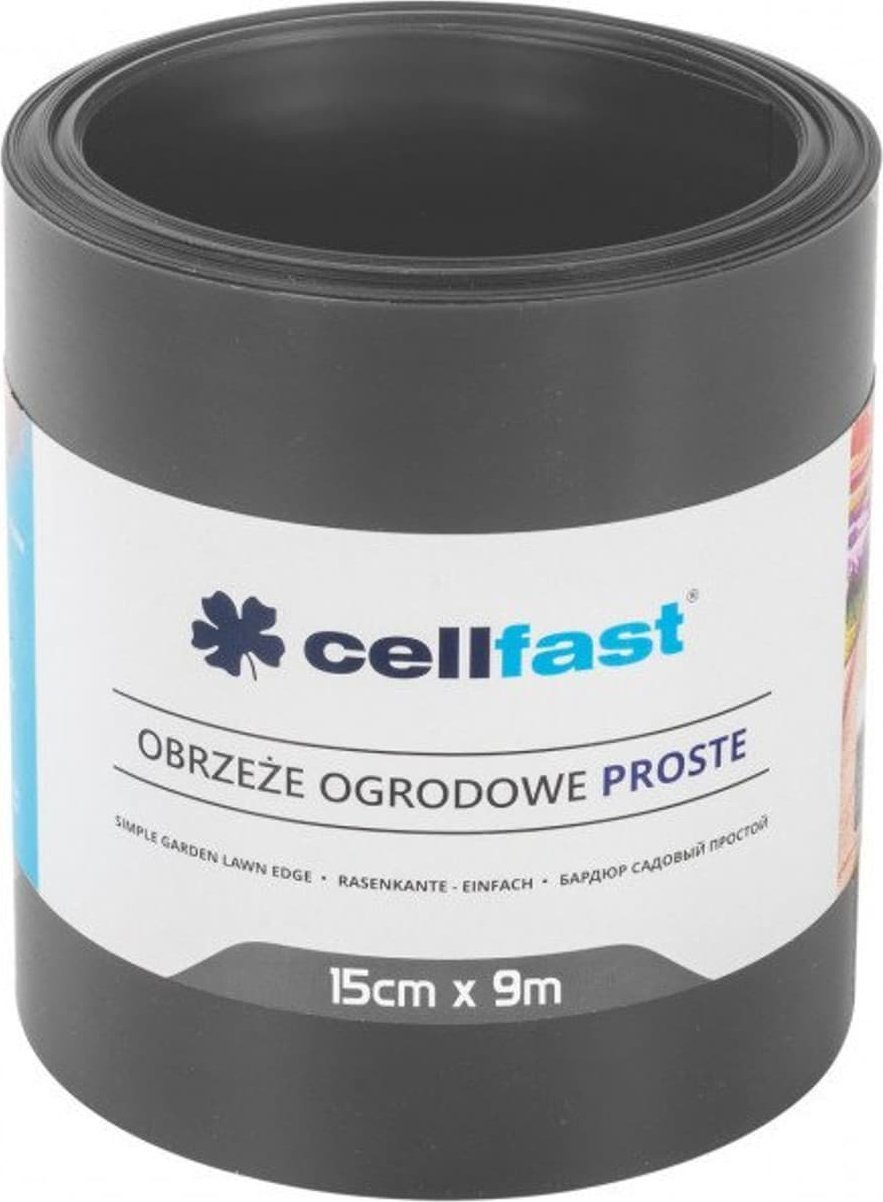 Cellfast Bord de grădină drept 15cm x 9m Cellfast grafit