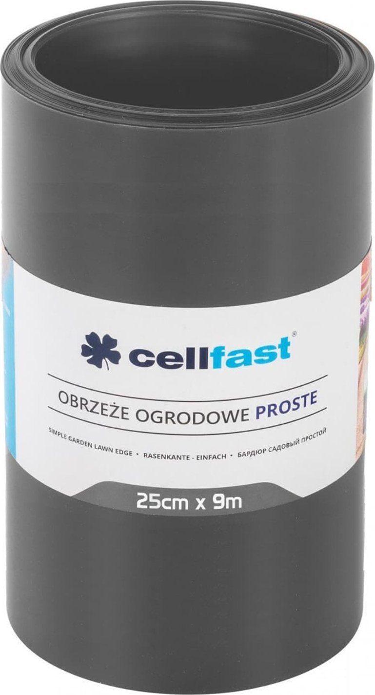 Cellfast Bord de grădină drept 25cm x 9m Cellfast grafit