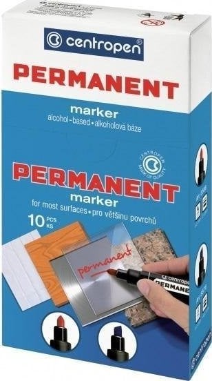 Marcator permanent Centropen 8566 roșu (10 buc)