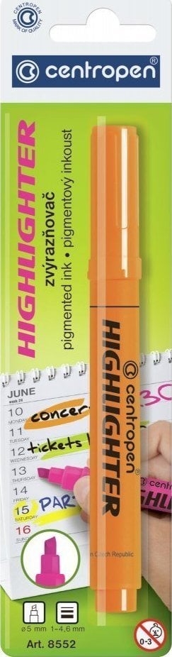 Centropen FLUO HIGHLIGHTER `Highlighter 8552` portocaliu CENTROPEN