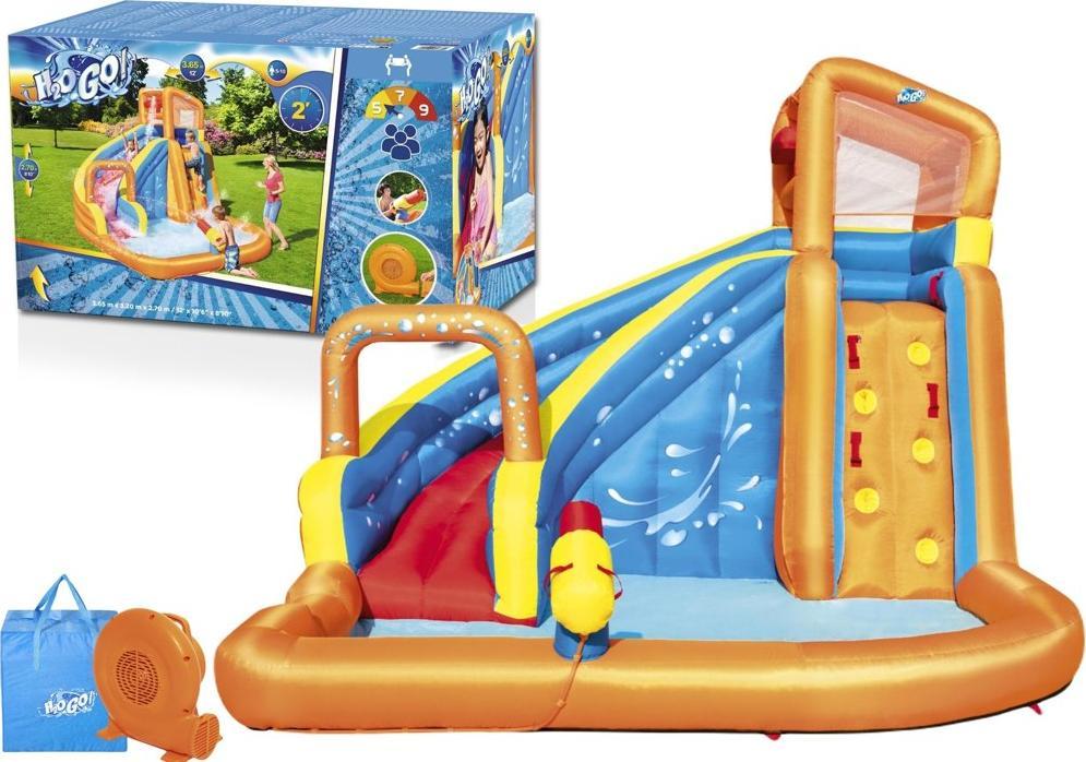 Centru de joaca gonflabil pentru copii Bestway, H2OGO! Turbo Splash Water Zone Mega Water Park, 3.65m x 3.20m x 2.70m