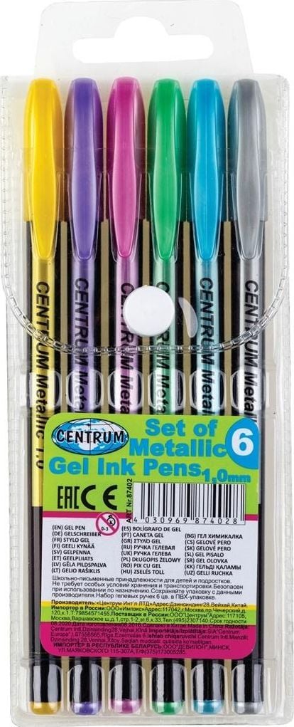 Centrum Set pixuri gel Metallic 6 col 87402