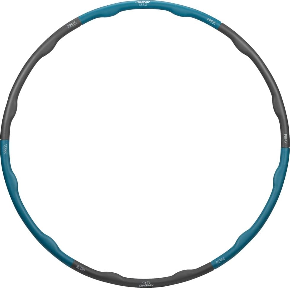 Cerc spuma Hula Hoop, fitnes, 1.5 kg, Gri/Albastru