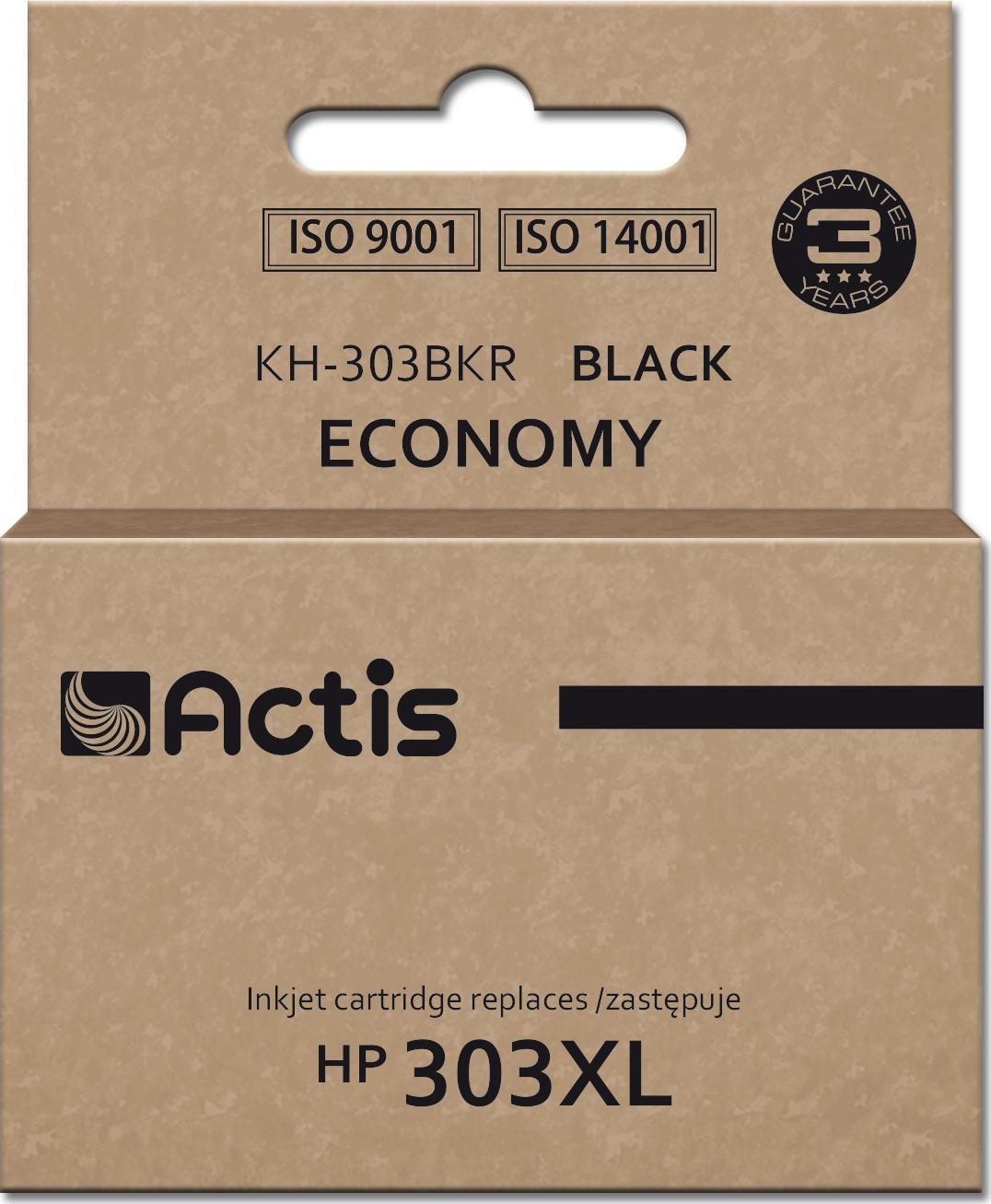 Cerneală Actis Cerneală Actis KH-303BKR (înlocuitor HP 303XL T6N04AE; Premium; 20 ml; 600 de pagini; negru)