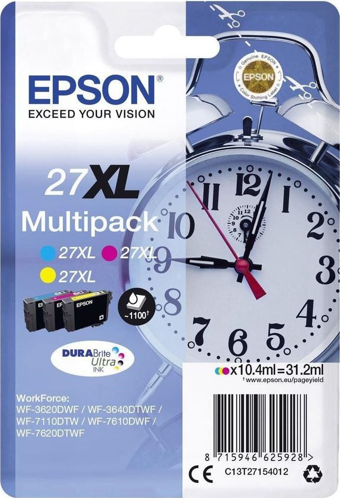 Cerneală Epson Cerneală EPSON EPSON 27XL Multipack C13T27154012