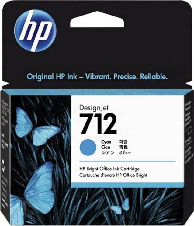 Cerneală HP Cerneală HP Nr. 712 3ED67A Cyan 29 ml
