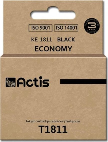 Cerneală Actis Cerneală ACTIS KE-1811 (de înlocuire Epson T1811 Standard 18 ml negru)