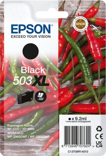 Cerneală Epson Epson Ink/503XL Chillies 9,2 ml BK