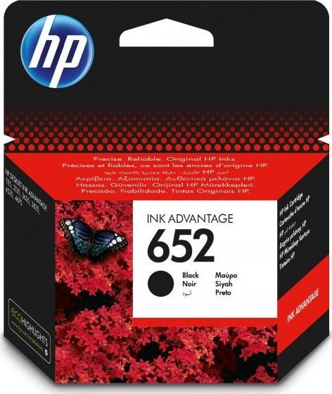 Cerneală HP Cerneală neagră HP HP 652, HP652 F6V25AE, 360 de pagini
