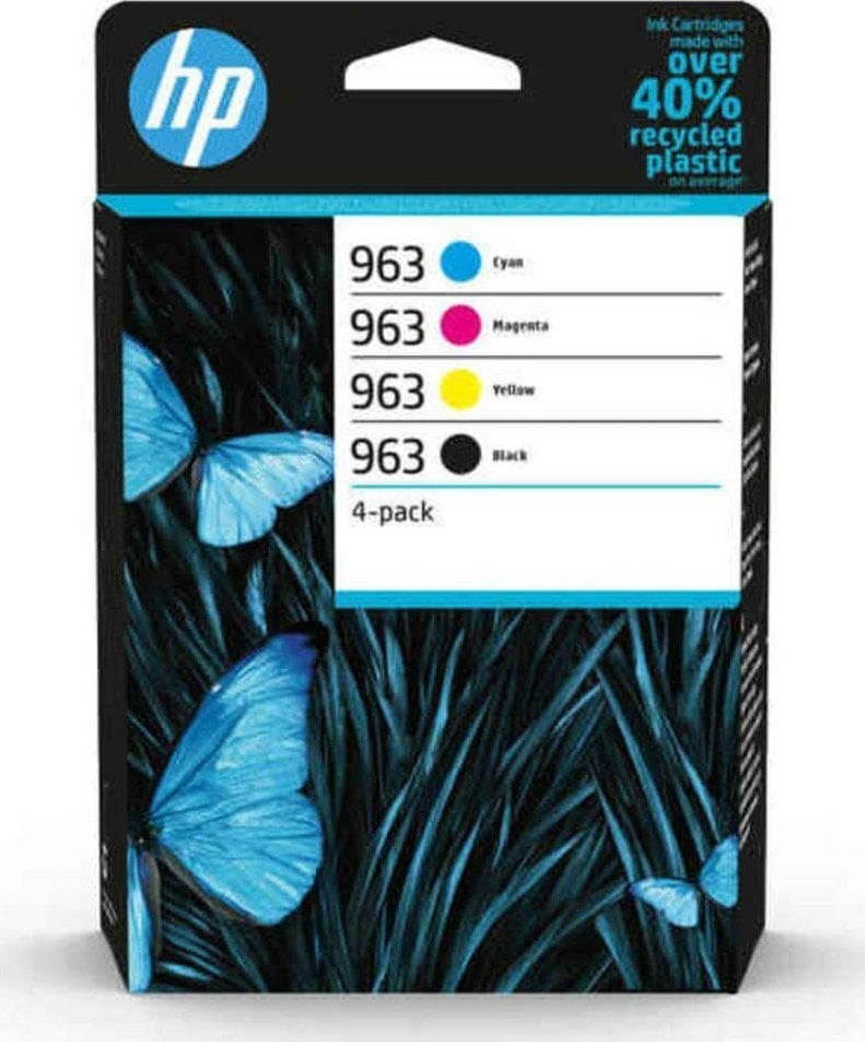 Cerneală originală HP / Cerneală 6ZC70AE#301, HP 963, CMYK, Blister, pachet de 4 HP Officejet Pro 9010, 9012, 9014, 9015, 9016, 9019