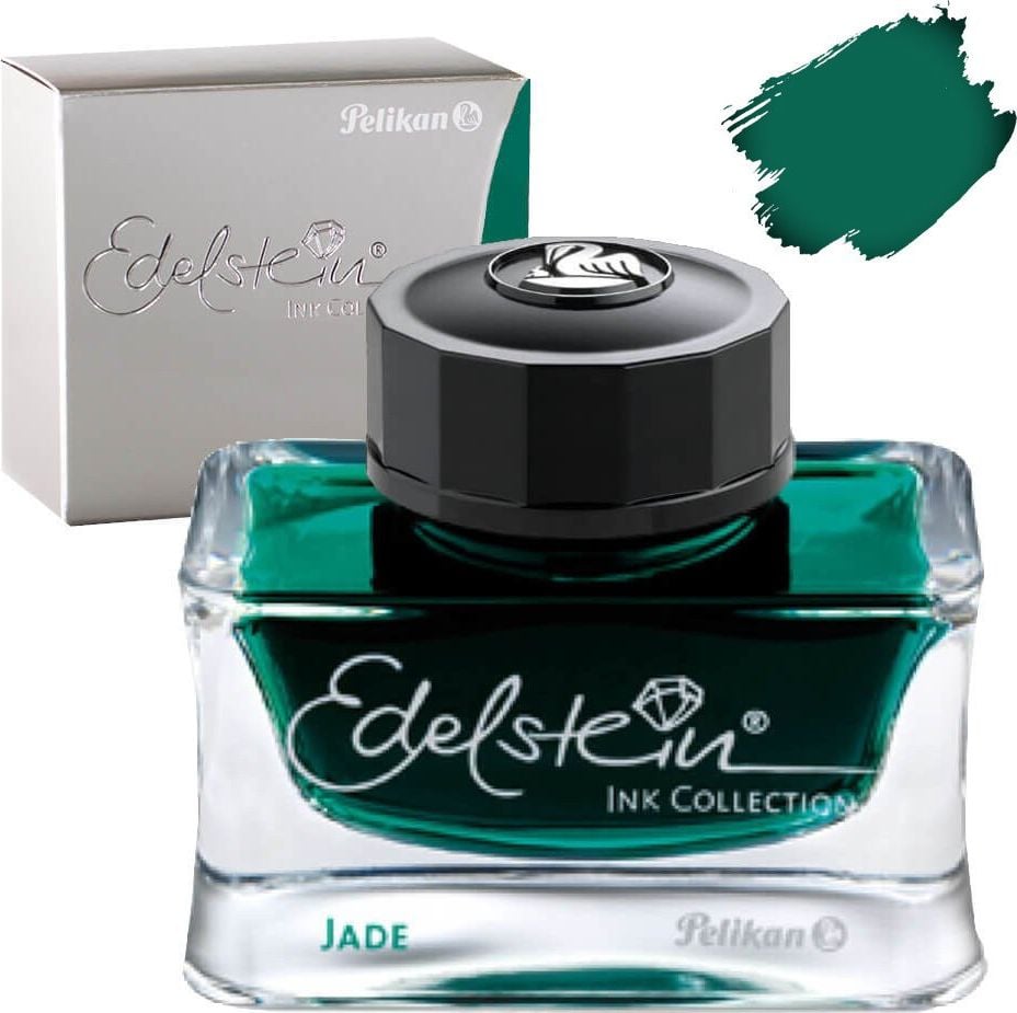 Cerneala Pelikan, premium Edelstein, borcan 50ml, culoare verde jad