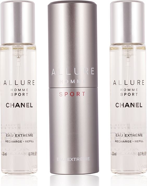 Apa de toaleta Chanel Allure Homme Sport Eau Extreme EDT 60 ml (atomizor de călătorie + rezerve)barbati