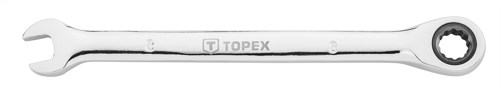 Cheie combinata Topex cu clichet, 35D748, 21 mm