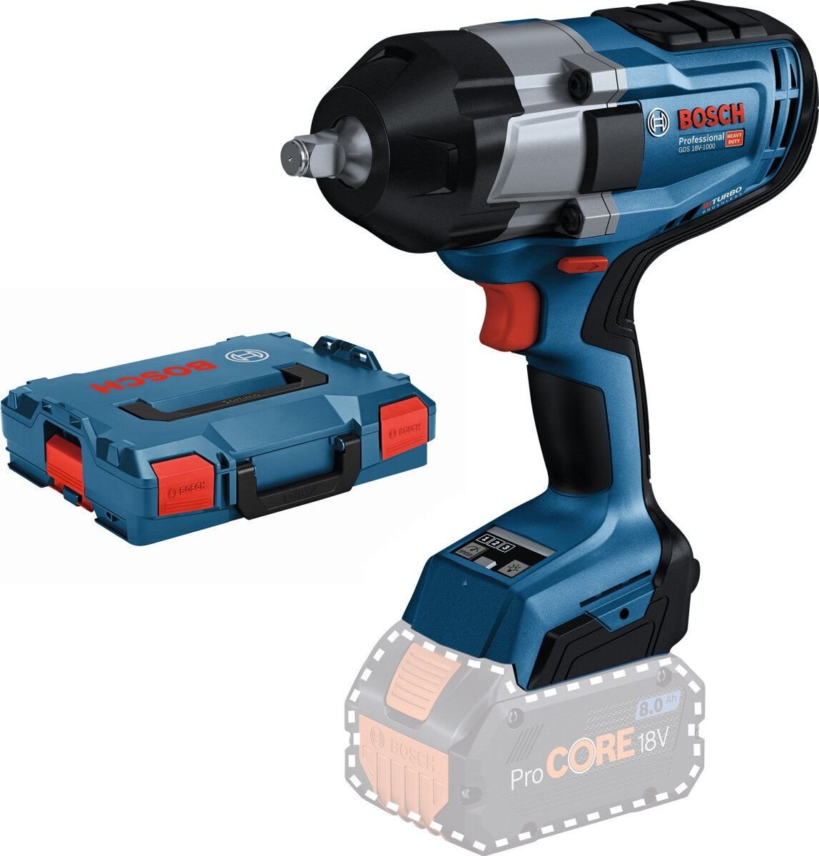 Cheie de impact Bosch GDS 18V-1000 18V 1/2`.