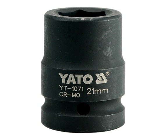 Cheie tubulara hexagonala de impact, Yato YT-1071, 3/4`, 21mm, Cr-Mo