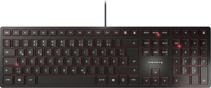 Cherry KC 6000 SLIM Tastatură cu fir negru Marea Britanie (JK-1600GB-2)