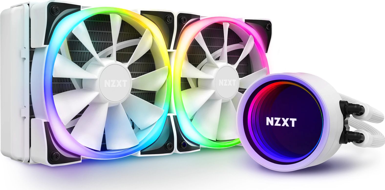 Cooler procesor Nzxt RL-KRX53-RW, X53, RGB, alb, 240mm