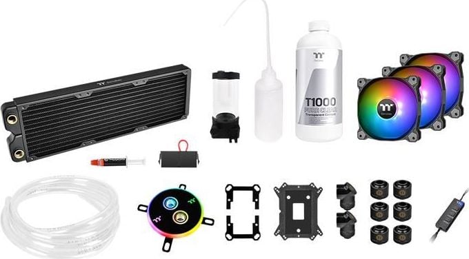 Kit cooler procesor Thermaltake CL-W253-CU12SW-A, hermaltake Pacific C360 DDC