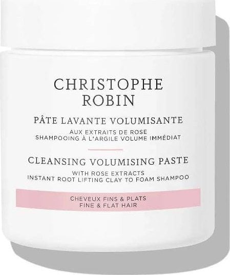 Christophe Robin Cleansing Volumizing Paste With Rose Extracts sampon demachiant sub forma unei paste care ridica parul de la radacini 75ml