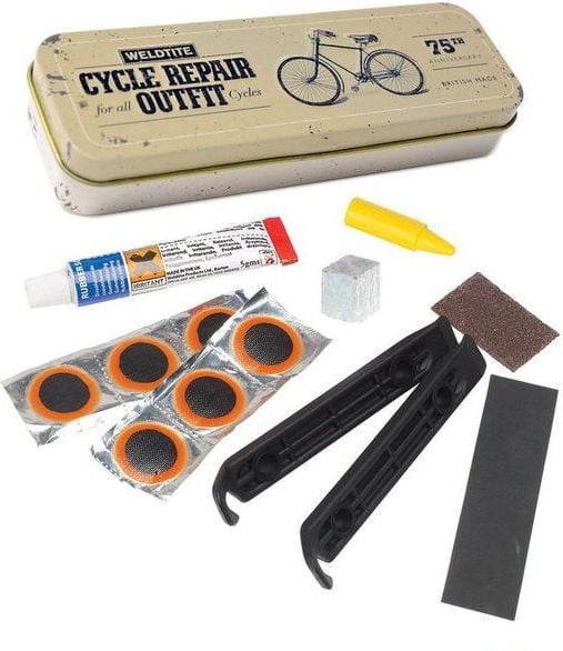 Ciclul Vintage Kit de reparare de reparare Outfit Tin
