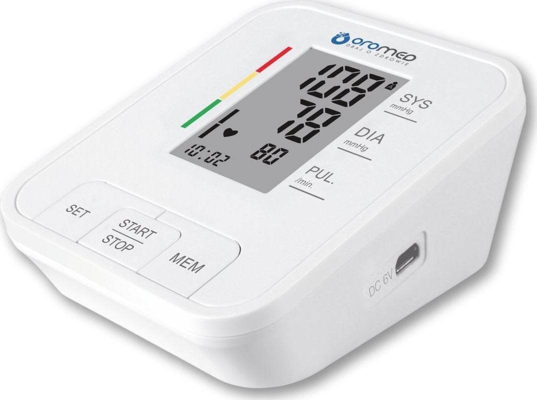 Tensiometrul Oromed ORO-N4 Classic,umăr,Recunoașterea aritmiilor cardiace, alb,monitoare de tensiune arterială