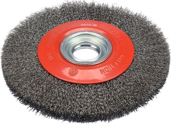 `Circular perie de sârmă de oțel canelată INOX r.200x32mm