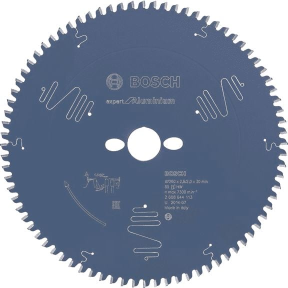 circular saw aluminiu expert 260x30mm 80 dinți (2608644113)