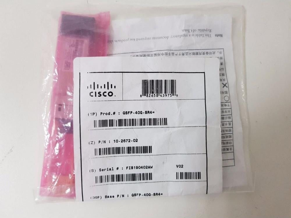 TRANSCEIVER Cisco 40GBASE-SR4 QSFP - QSFP-40G-SR4=