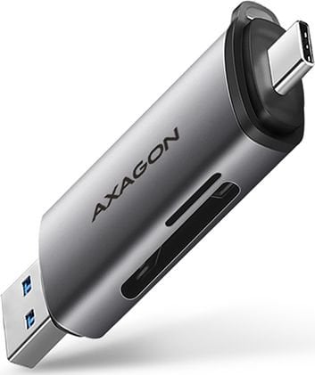 Card reader - Cititor de carduri Axagon USB 3.2 Gen 1 SD, Micro SD, USB-C + USB-A Superspeed CRE-SAC